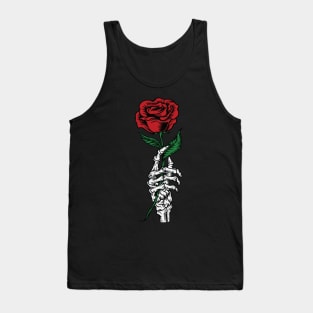 Bone Hand Rose Tank Top